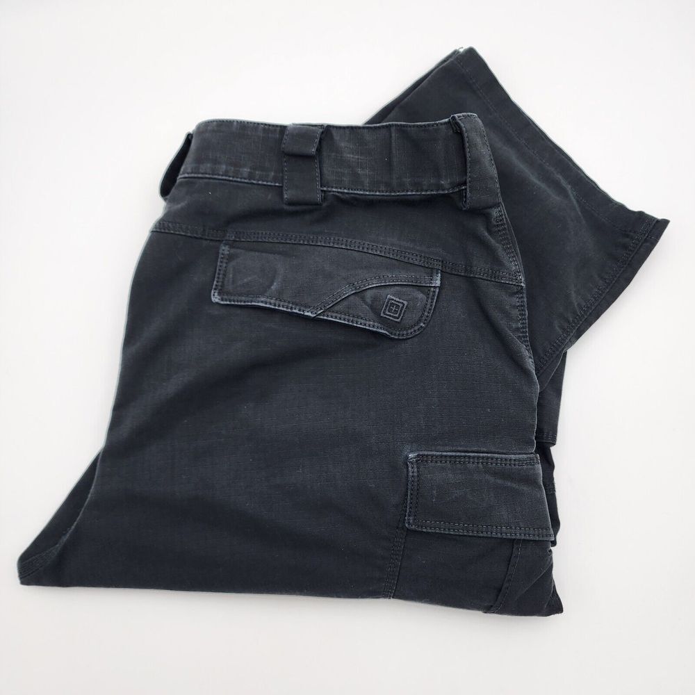 5.11 Tactical Pants Men's 38 x 29.5 Black Cargo Patrol 511 Military Shooting LEO